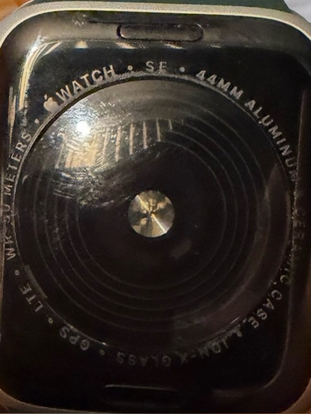 Apple Black Smartwatch SE 44mm (Rear Sensor View)